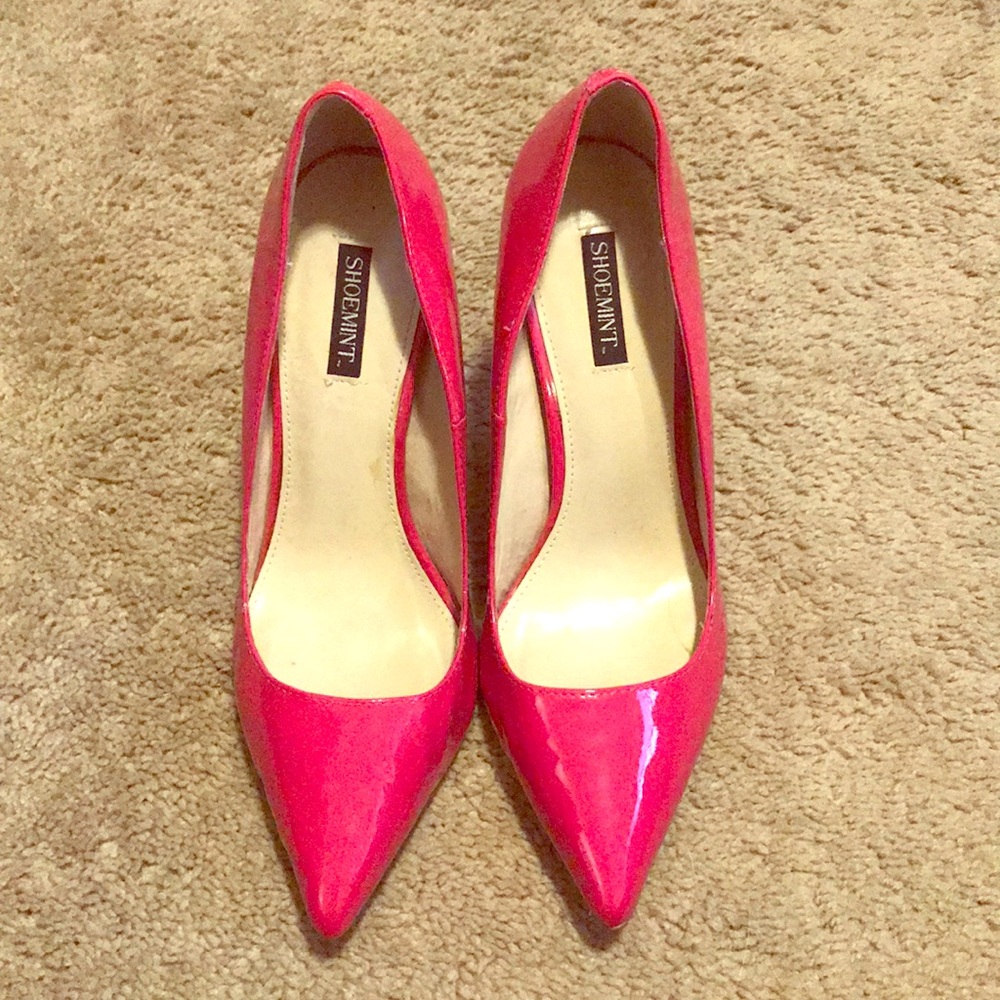 Hot pink 4 inch stilettos